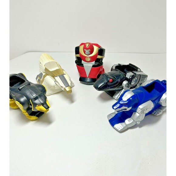 Vintage 1995 McDonald’s Mighty Morphin Power Rangers The Movie Vehicle Lot of 5 - Picture 1 of 16